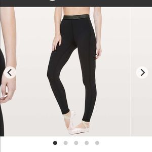 Lululemon 28in gold waist band legging